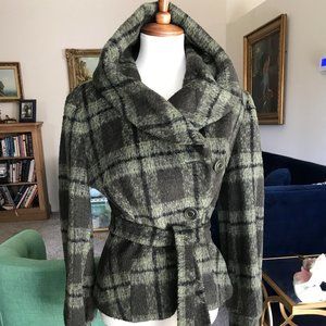 MaxMara short grn/black wool/alpaca/angora jacket